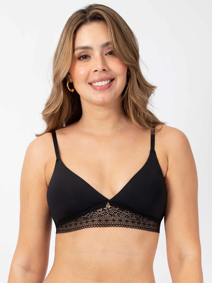  Katie Bralette triangular para mujer, brasier sin relleno y sin  forro, lencería de encaje ajustable perfecta para todos los días, Gris  carbón/rubor : Ropa, Zapatos y Joyería