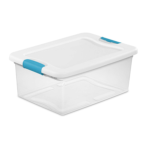 Caja organizadora rectangular de plastico 14lts 41,3 x 28,6 x 17