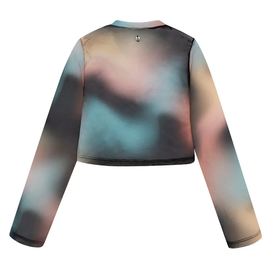 Top manga larga estampado transparente BECO